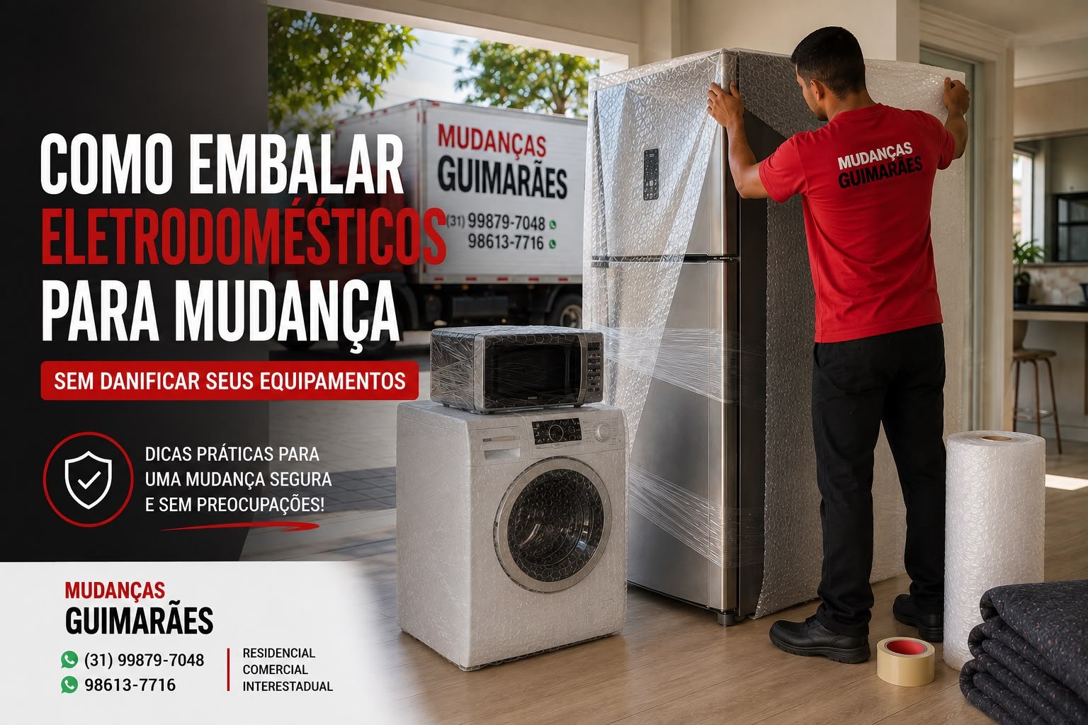 Como Embalar Eletrodomésticos para Mudança sem Danificar seus Equipamentos